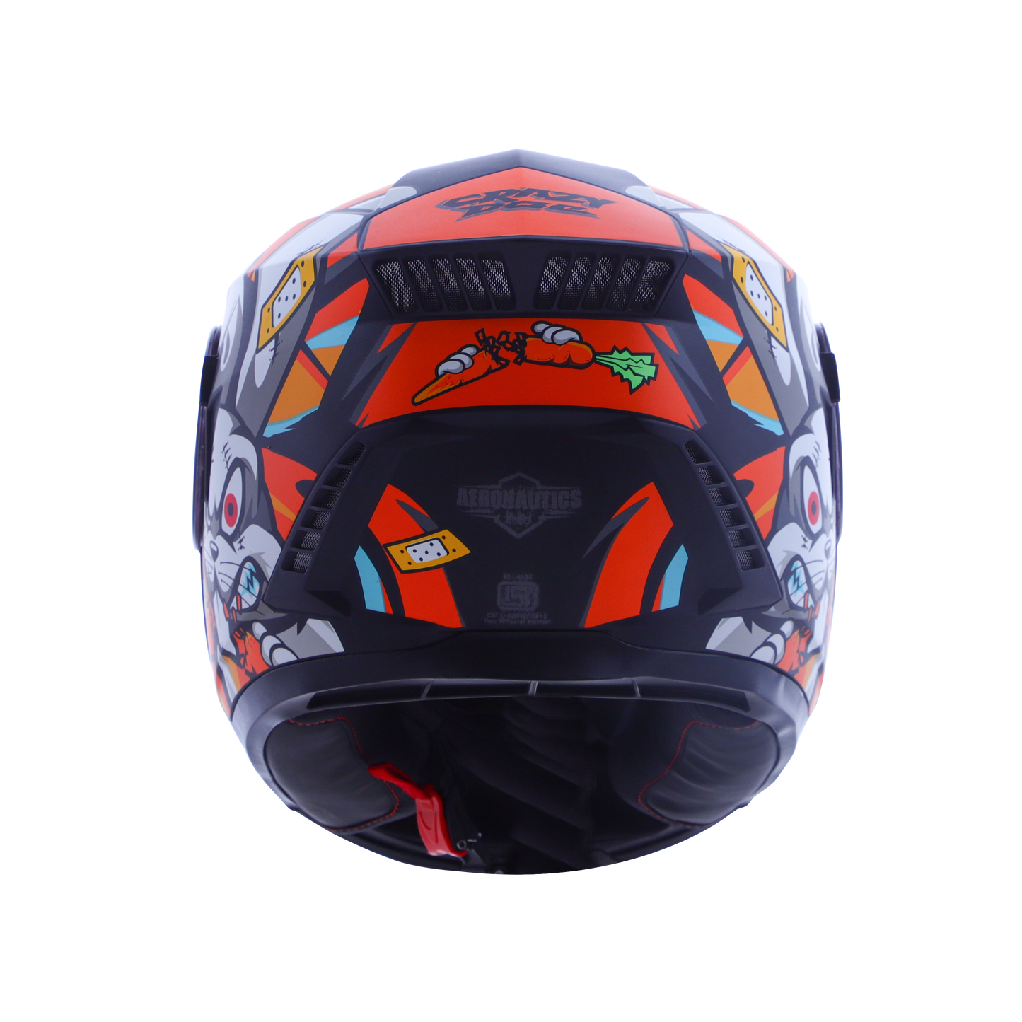 Steelbird SBH-40 ISS Full Face Helmet | ISI Certified | Crazy Doe | Clear Visor