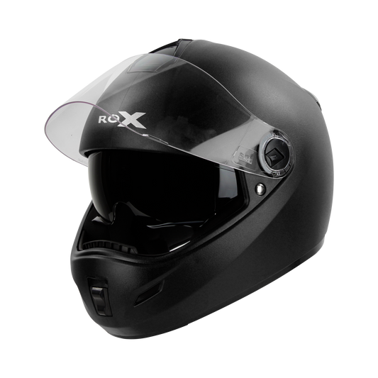 Steelbird SBH-34 ROX ISS Full Face Helmet | ISI Certified |Clear Visor