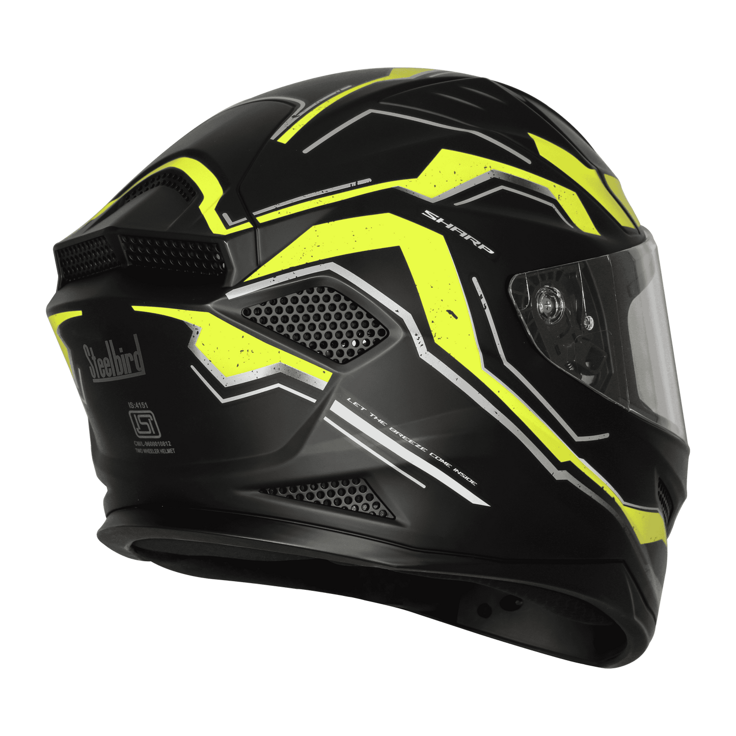 Steelbird SBH-25 SV Full Face Helmet | Sharp Spirit Graphic | Glossy Finish
