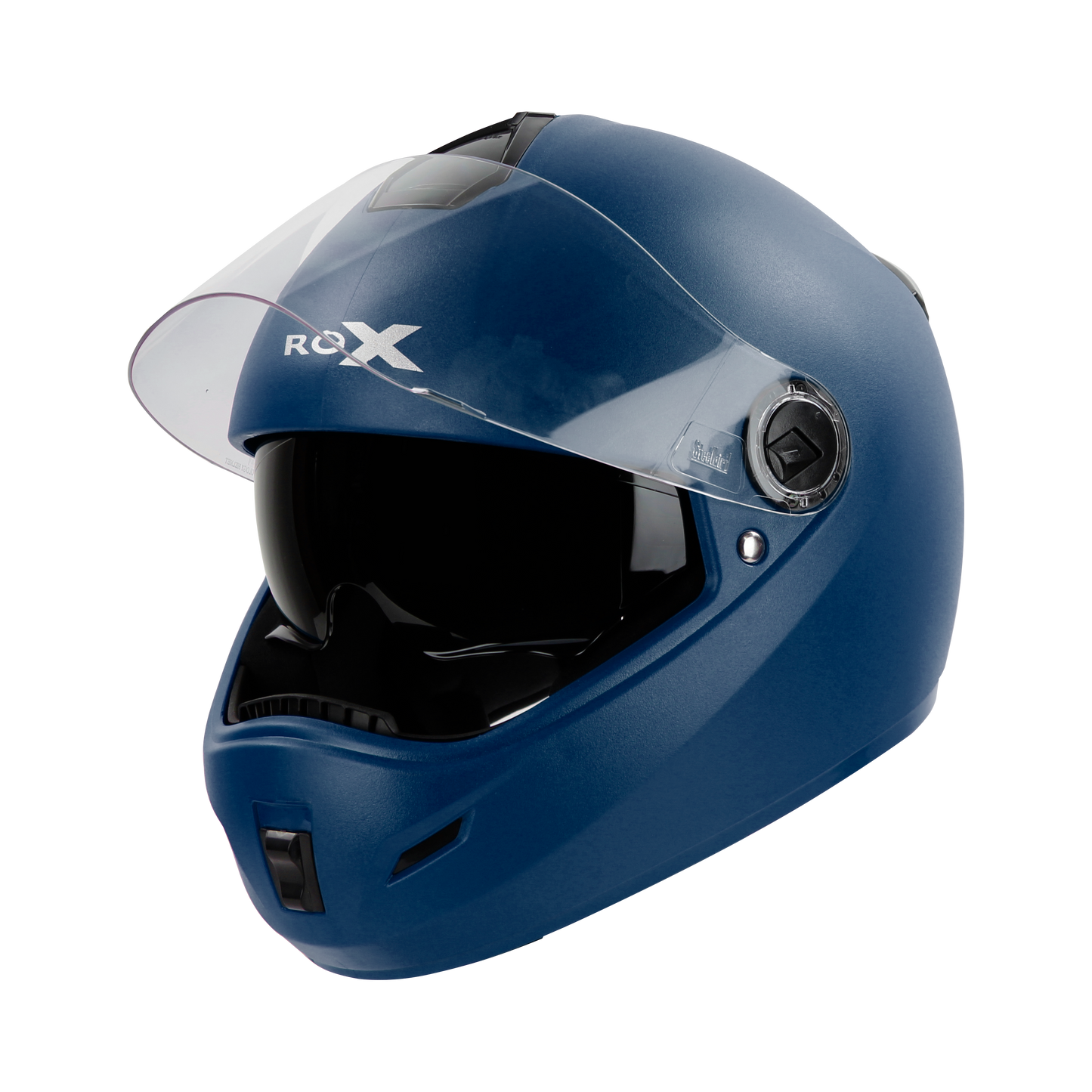 Steelbird SBH-34 ROX ISS Full Face Helmet | ISI Certified |Clear Visor