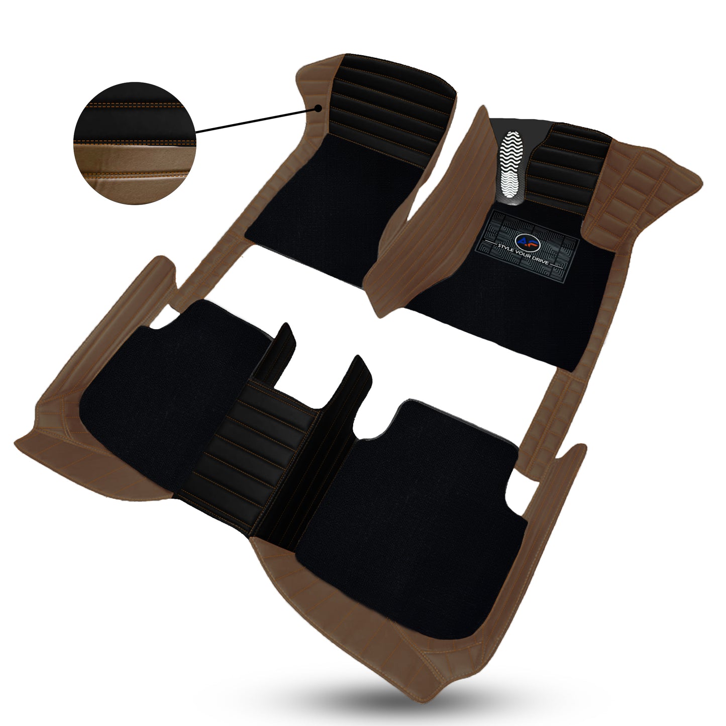 Autofurnish  9D Exclusive Combination Custom Fitted Car Mats For Mercedes S580 Maybach 2020-22