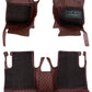 Mahindra Marazzo (7 Seater) 7D Luxury Car Mat, All Weather Proof, Anti-Skid, 100% Waterproof & Odorless with Unique Diamond Fish Design (24mm Luxury PU Leather, 2 Rows) - Autofurnish