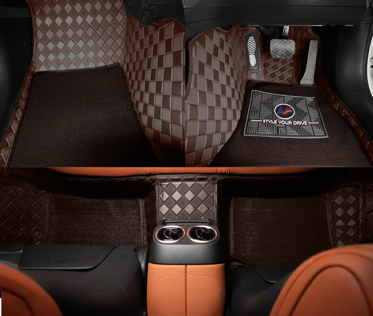Autofurnish 9D Luxurious Custom Fitted Car Mats For Porsche Cayenne -2014-16