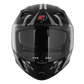 Steelbird SBA-20 ISS Open Face Helmet | ISI Certified | Shield Design | Black-Grey