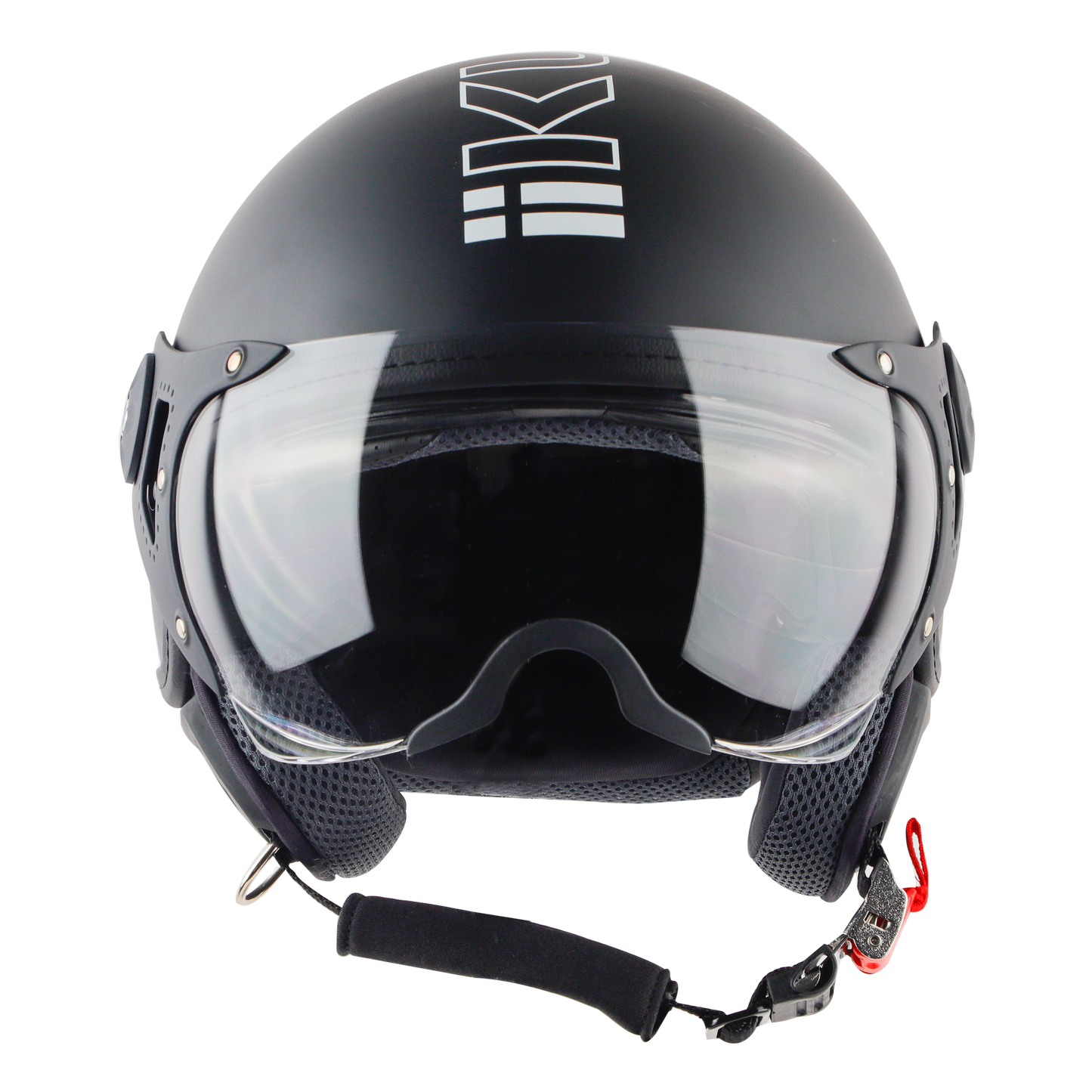 Steelbird K-2 Full Face Helmet | ISI Certified | Black & White |Polycarbonate Visor