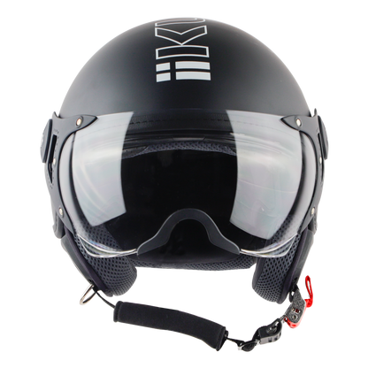 Steelbird K-2 Full Face Helmet | ISI Certified | Black & White |Polycarbonate Visor
