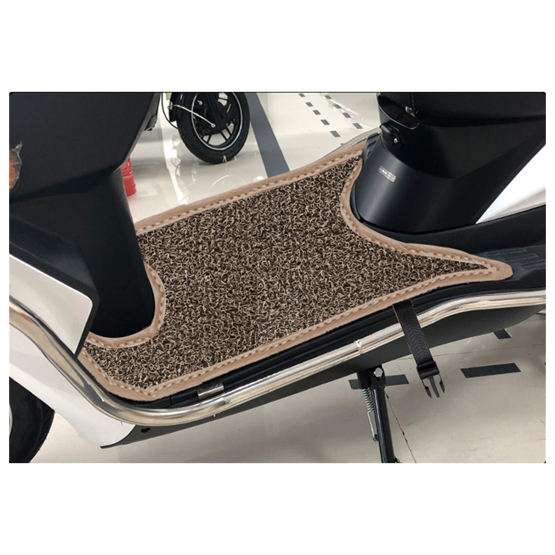 Mototrance Anti Skid Curly Scooter/Scooty Foot Mats for Honda Activa 4G