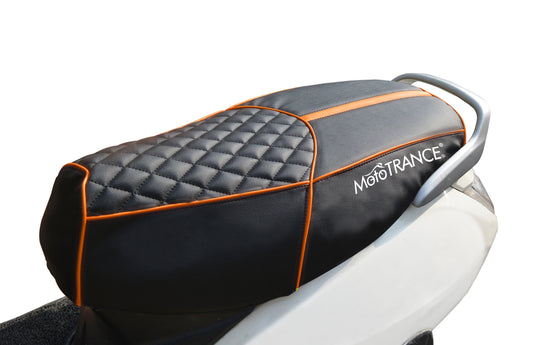 Mototrance PU Leather Designer Bike Scooter Seat Cover (MTSC-303) for Honda Activa 125