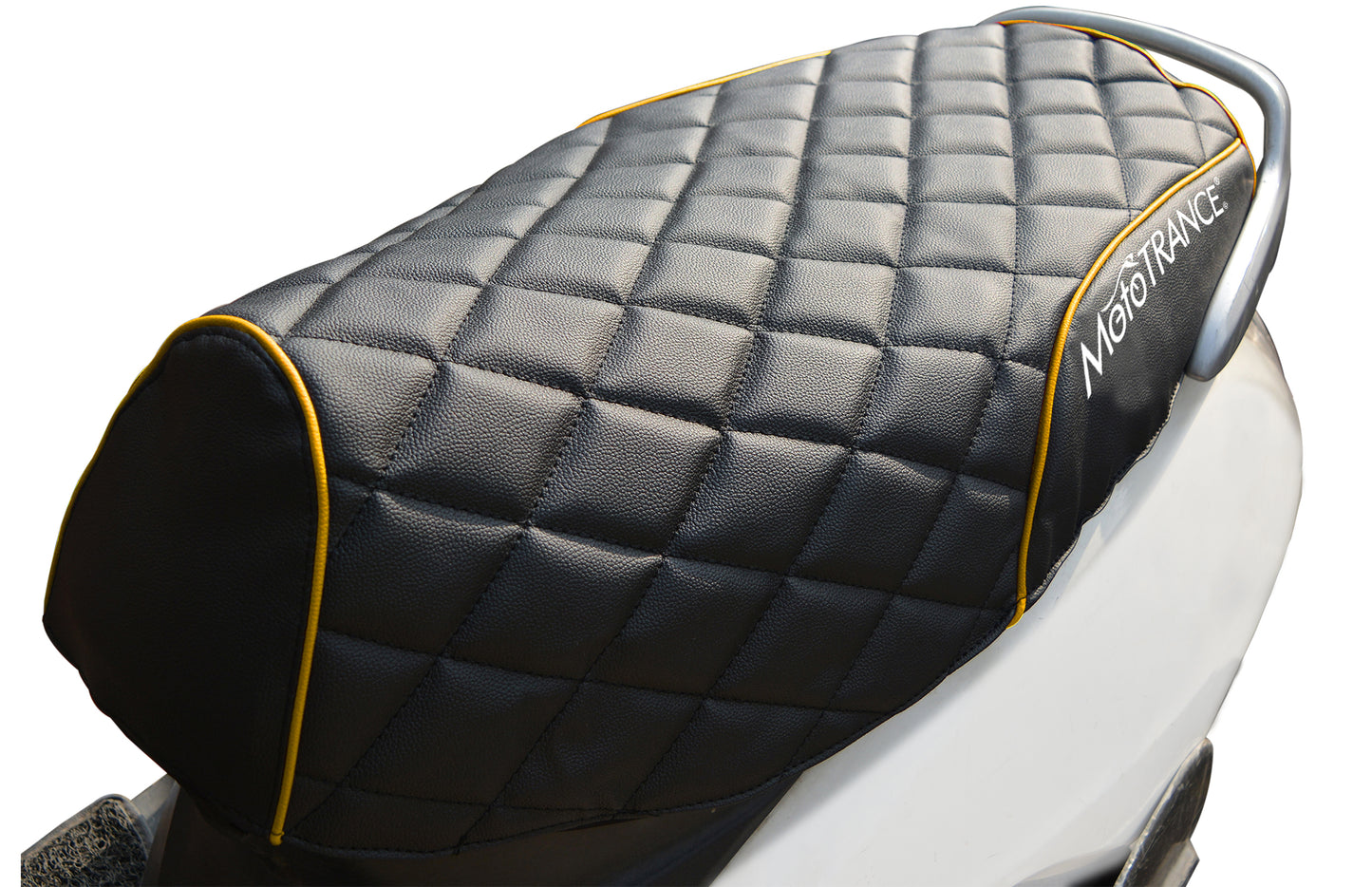 Mototrance PU Leather Designer Bike Scooter Seat Cover (MTSC-304) for Bajaj Pulsar