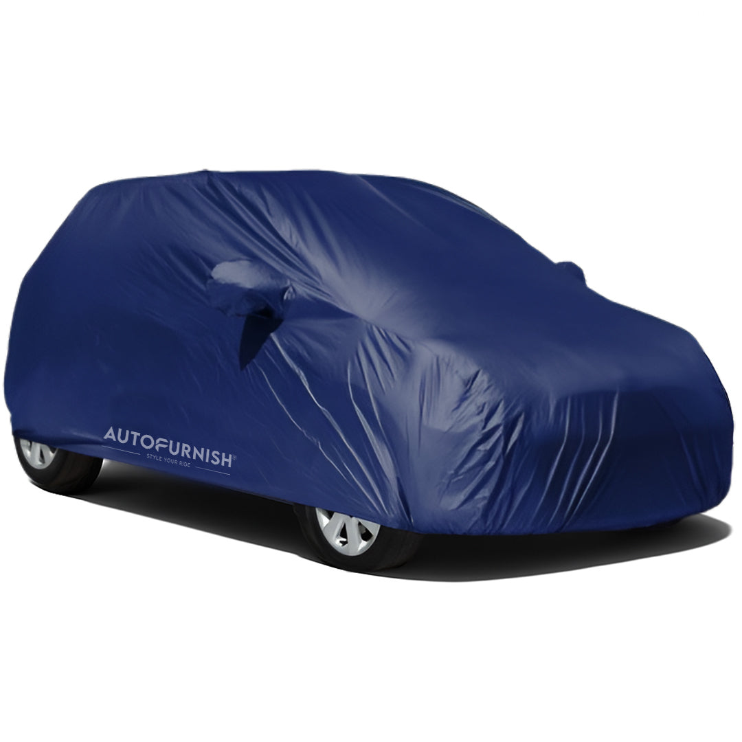 Maruti Suzuki Alto K-10 Car Body Cover, Heat & Water Resistant with Side Mirror Pockets (PARKER BLUE)