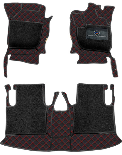 Land Rover Range Rover Velar 2019 7D Luxury Car Mat, All Weather Proof, Anti-Skid, 100% Waterproof & Odorless with Unique Diamond Fish Design (24mm Luxury PU Leather, 2 Rows) - Autofurnish