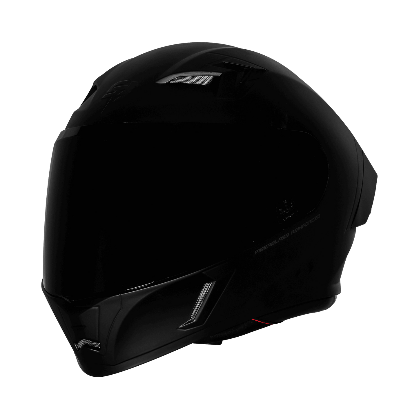 Steelbird SBA-11 ISS Open Face Helmet | ISI Certified | Tornado Design | Glossy Signature Black