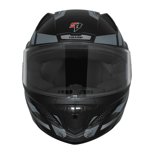 Steelbird SBH-25 SV Full Face Helmet | Sharp Spirit Graphic | Glossy Finish