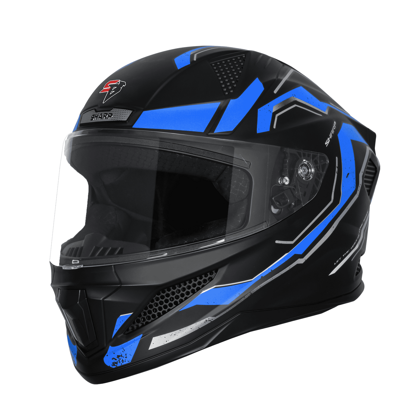 Steelbird SBH-25 SV Full Face Helmet | Sharp Spirit Graphic | Glossy Finish