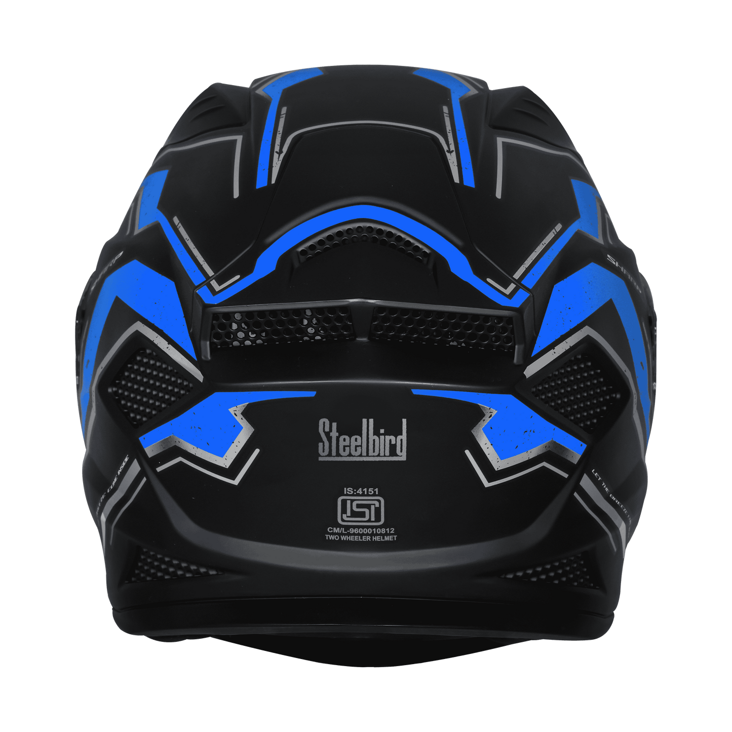 Steelbird SBH-25 SV Full Face Helmet | Sharp Spirit Graphic | Glossy Finish