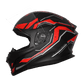 Steelbird SBH-25 SV Full Face Helmet | Sharp Spirit Design | Glossy Black & Red