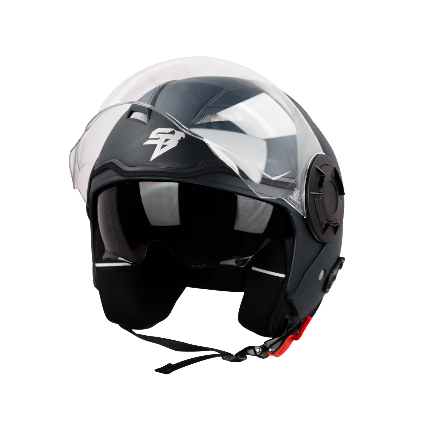 Steelbird SBH-31 ISS DRX Full Face Helmet | ISI Certified | Smoke Sun Shield