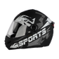 Steelbird SBH-34 ISS Full Face Helmet | ISI Certified | Sports Design |Clear Visor
