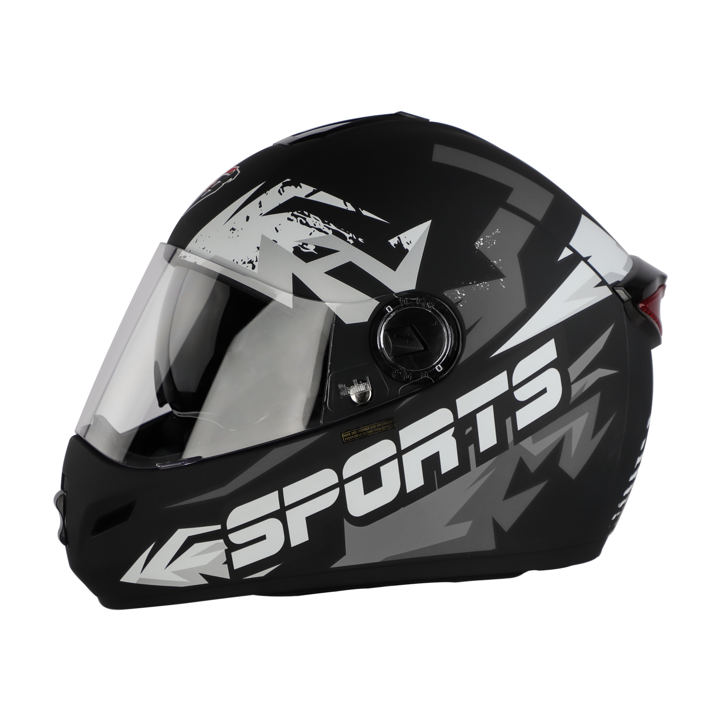 Steelbird SBH-34 ISS Full Face Helmet | ISI Certified | Sports Design |Clear Visor