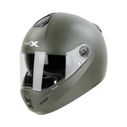 Steelbird SBH-34 ROX ISS Full Face Helmet | ISI Certified | Clear Visor