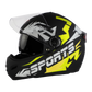 Steelbird SBH-34 ISS Full Face Helmet | ISI Certified | Sports Design |Clear Visor