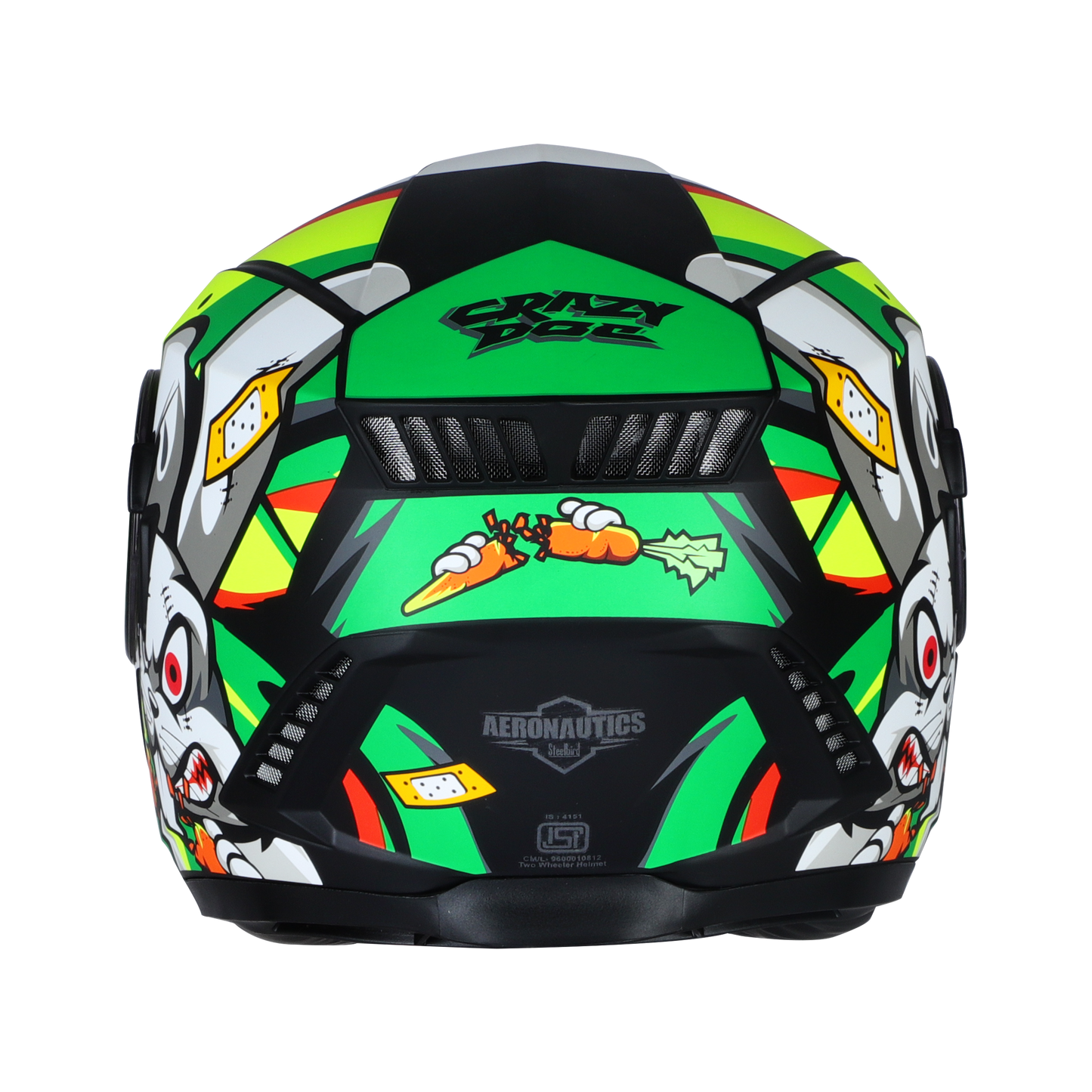 Steelbird SBH-40 ISS Full Face Helmet | ISI Certified | Crazy Doe | Clear Visor