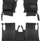 Jaguar F-Pace -2016-7D Luxury Car Mat, All Weather Proof, Anti-Skid, 100% Waterproof & Odorless with Unique Diamond Fish Design (24mm Luxury PU Leather, 2 Rows)