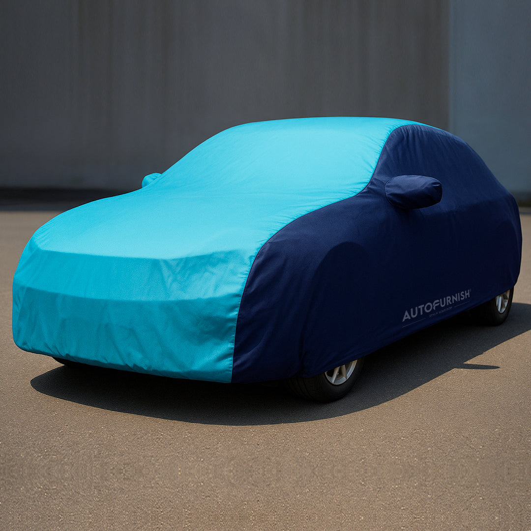 Hyundai Eon 2018 Car Body Cover, Triple Stitched, Heat & Water Resistant with Side Mirror Pockets (SPORTY Series)
