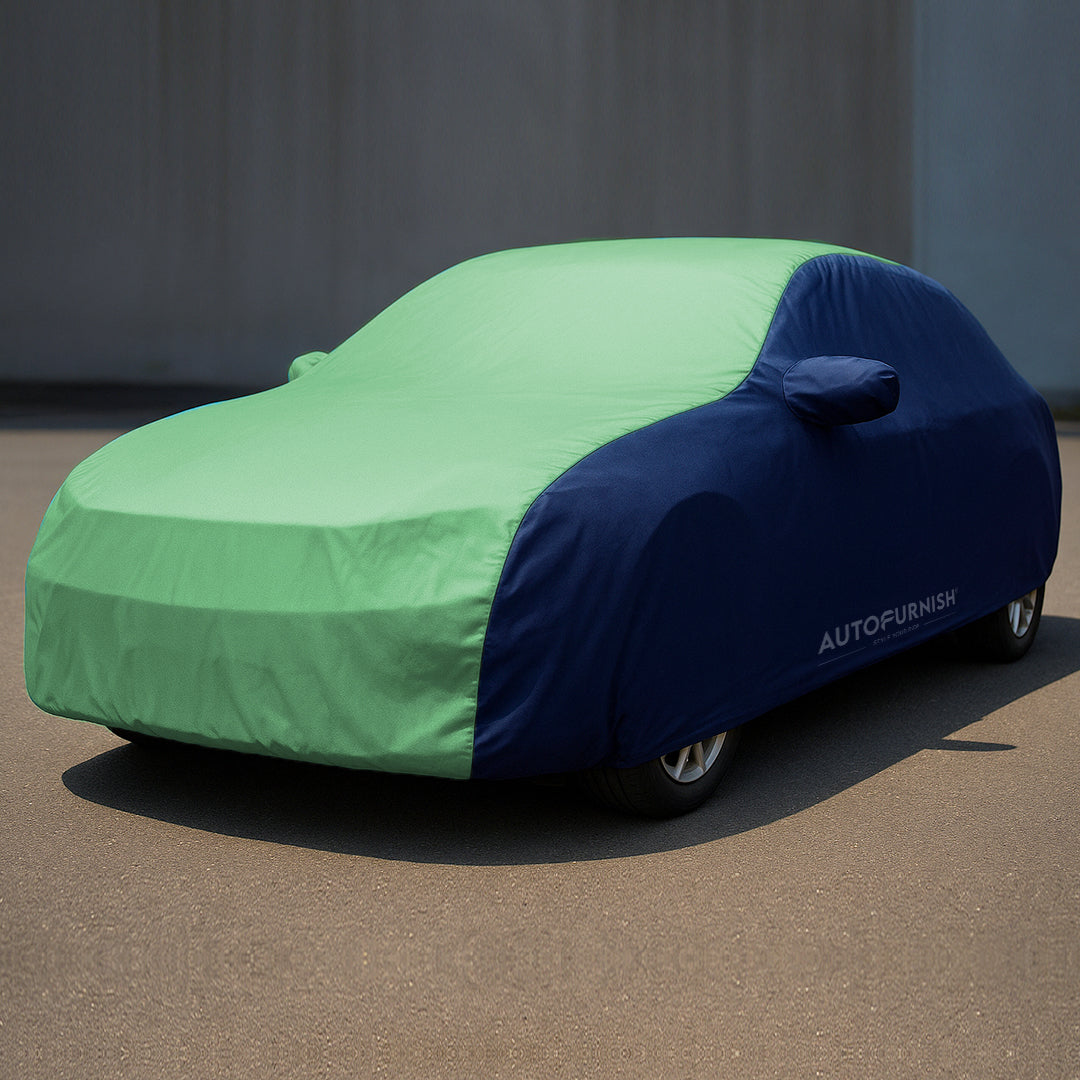 Hyundai Eon 2018 Car Body Cover, Triple Stitched, Heat & Water Resistant with Side Mirror Pockets (SPORTY Series)