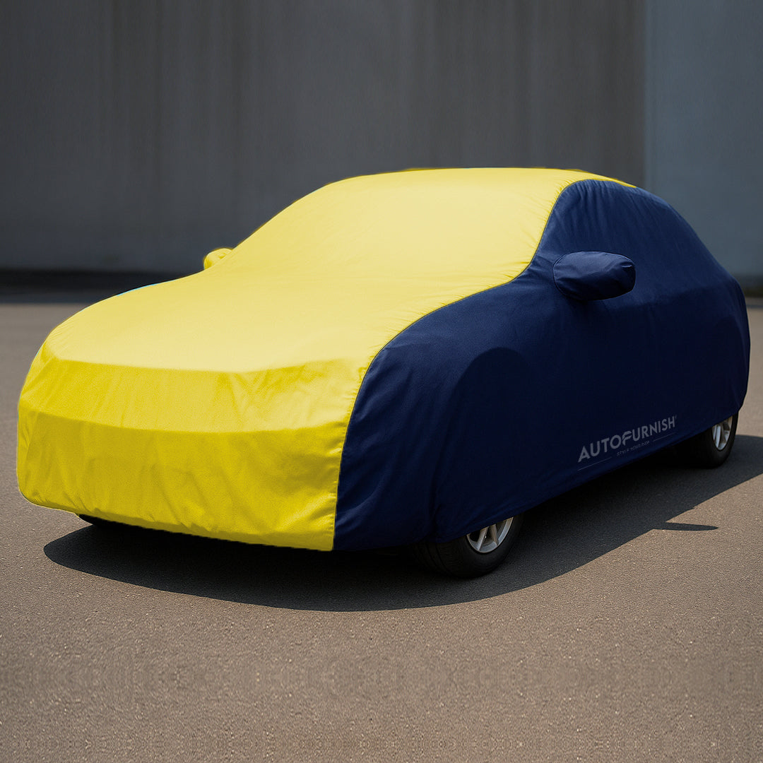 Chevrolet Beat 2010-13-Car Body Cover, Triple Stitched, Heat & Water Resistant with Side Mirror Pockets (SPORTY Series)