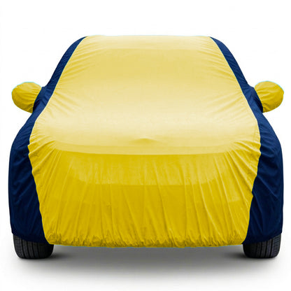 Ford Figo Car Body Cover, Triple Stitched, Heat & Water Resistant with Side Mirror Pockets (SPORTY Series)