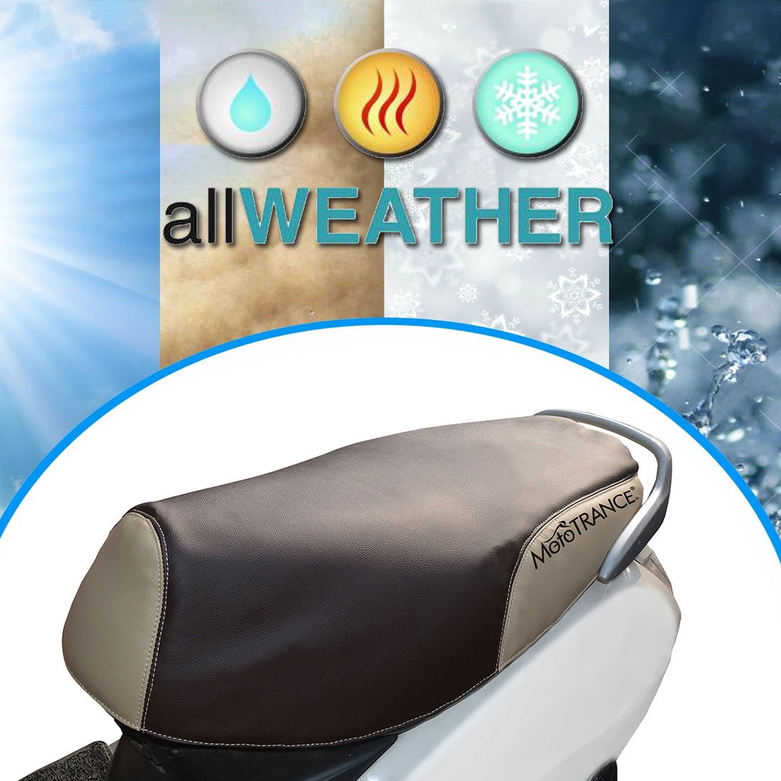 Mototrance Bike Scooter Seat Cover for TVS Ntorq 150