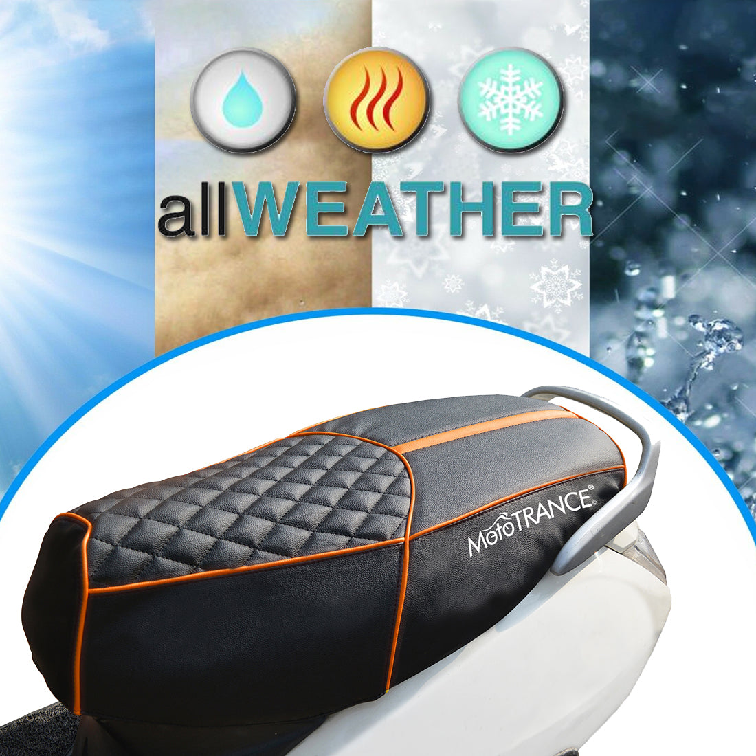 Mototrance Bike Scooter Seat Cover for TVS Ntorq 150