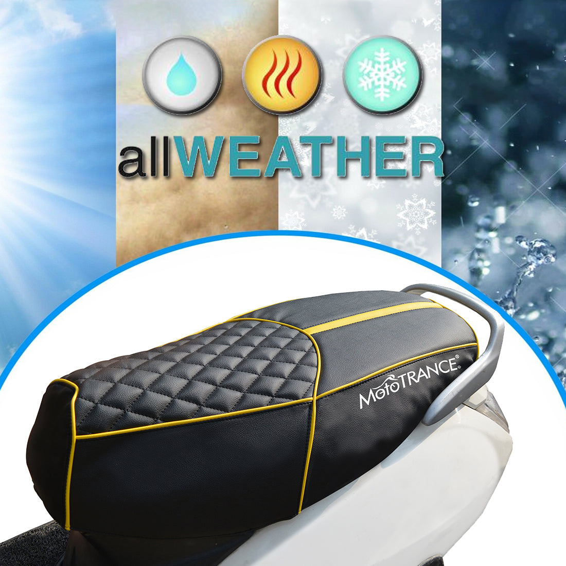 Mototrance Bike Scooter Seat Cover for TVS Ntorq 150