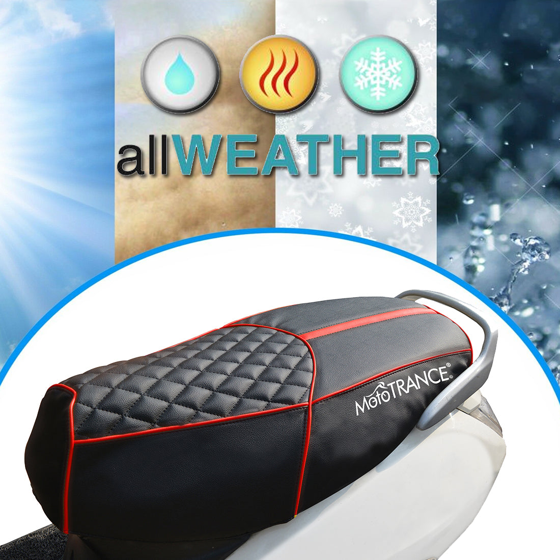Mototrance Bike Scooter Seat Cover for TVS Ntorq 150