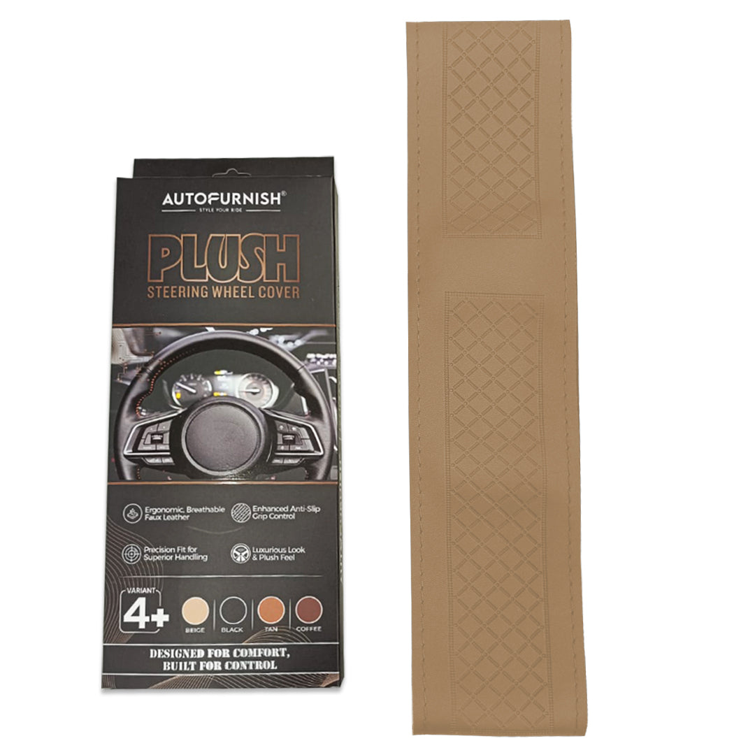 Autofurnish Plush Car Steering Cover for Hyundai Creta 2024