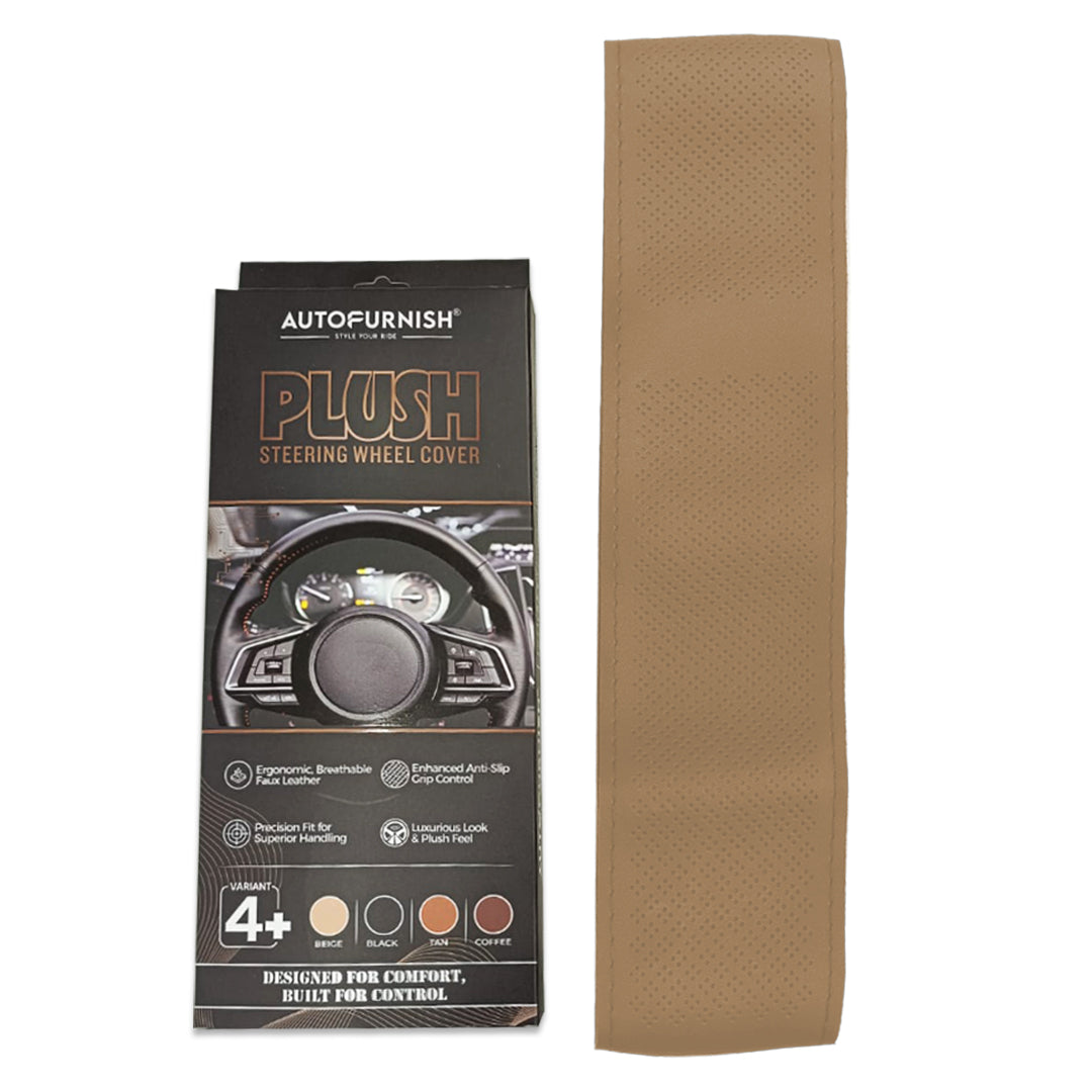 Autofurnish Plush Car Steering Cover for Hyundai Aura