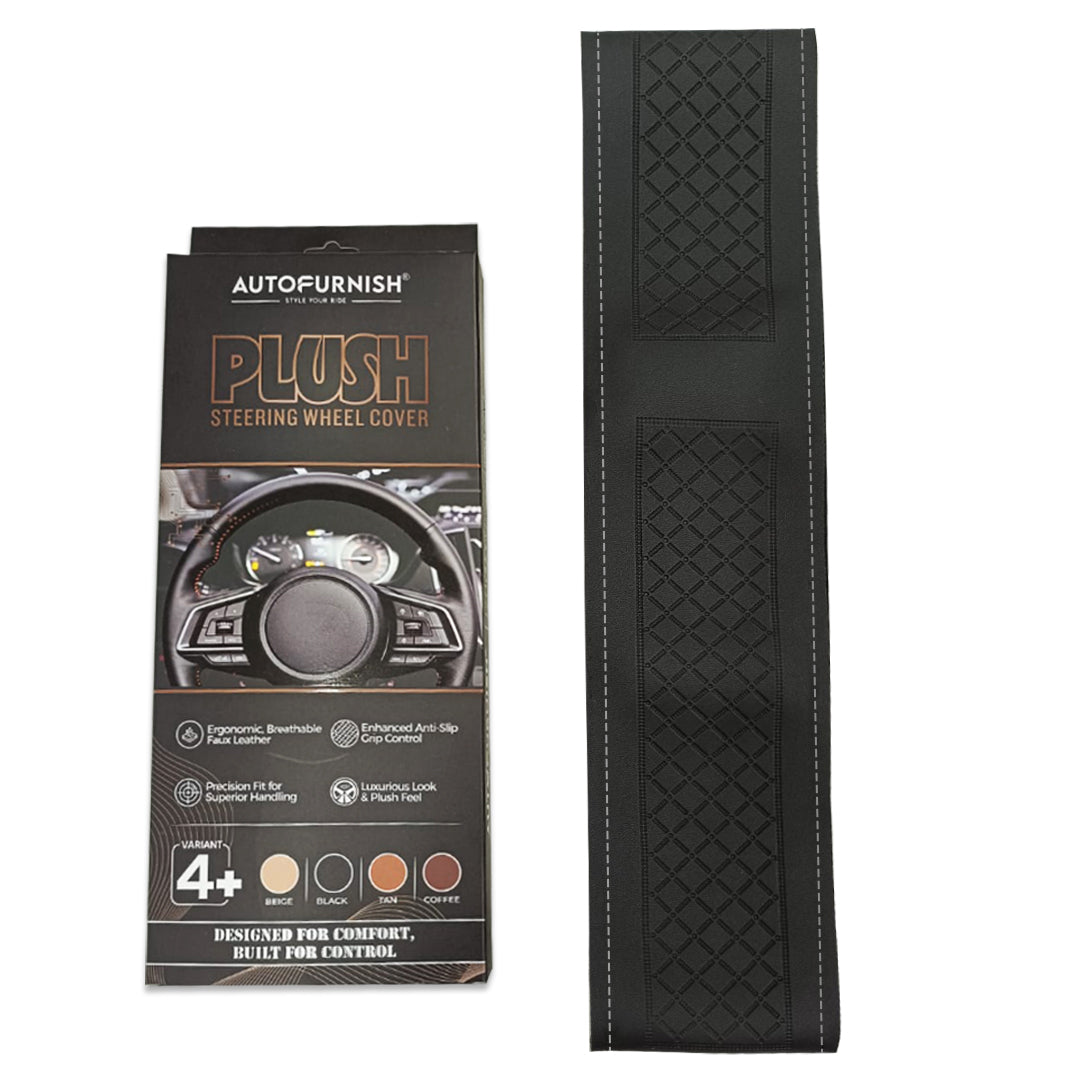 Autofurnish Plush Car Steering Cover for Hyundai Creta 2024