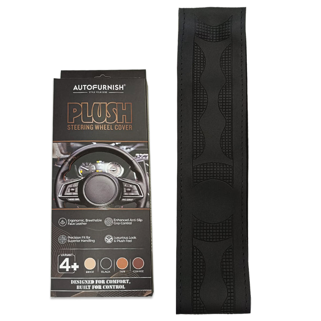 Autofurnish Plush Car Steering Cover for Hyundai Aura