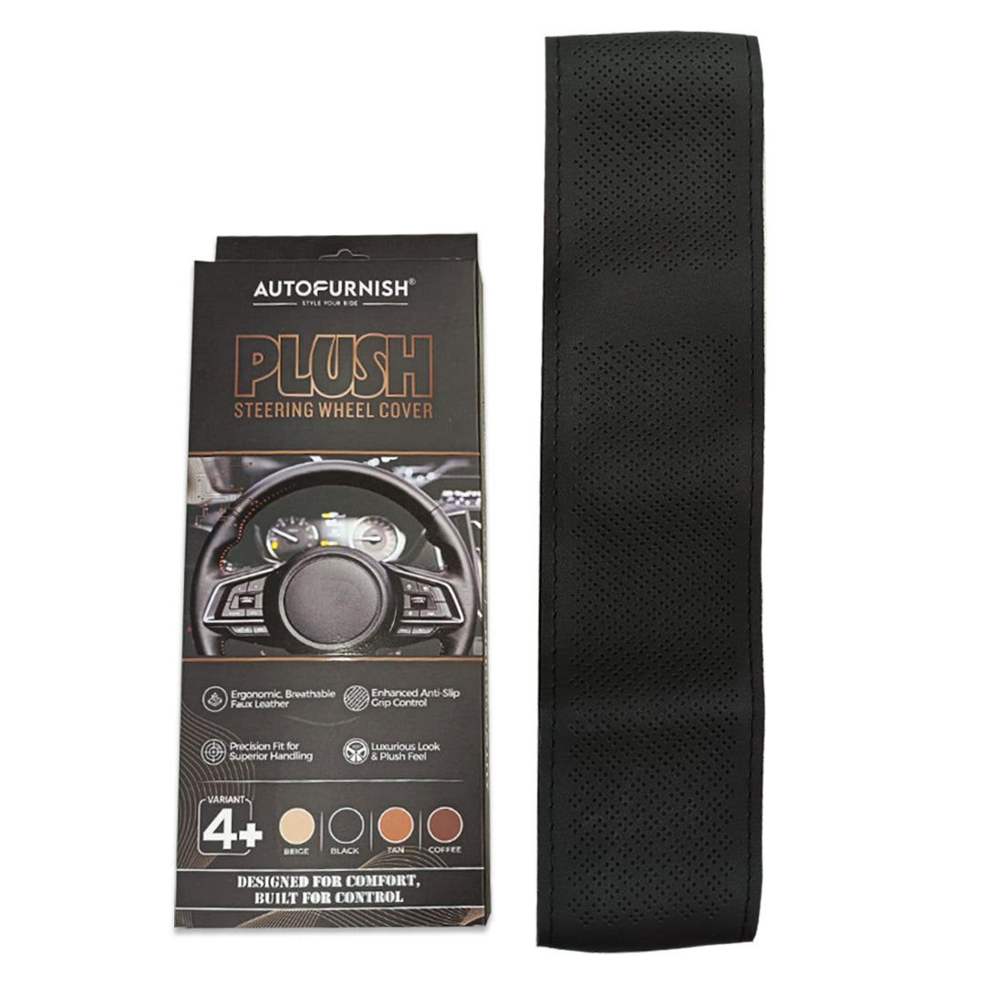 Autofurnish Plush Car Steering Cover for Hyundai Aura