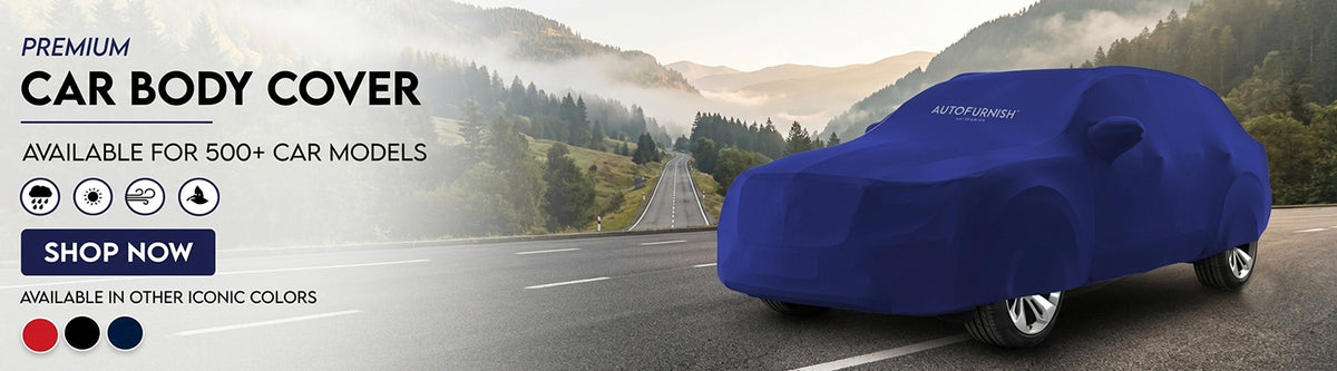 All-weather car cover protecting SUV from dust and rain