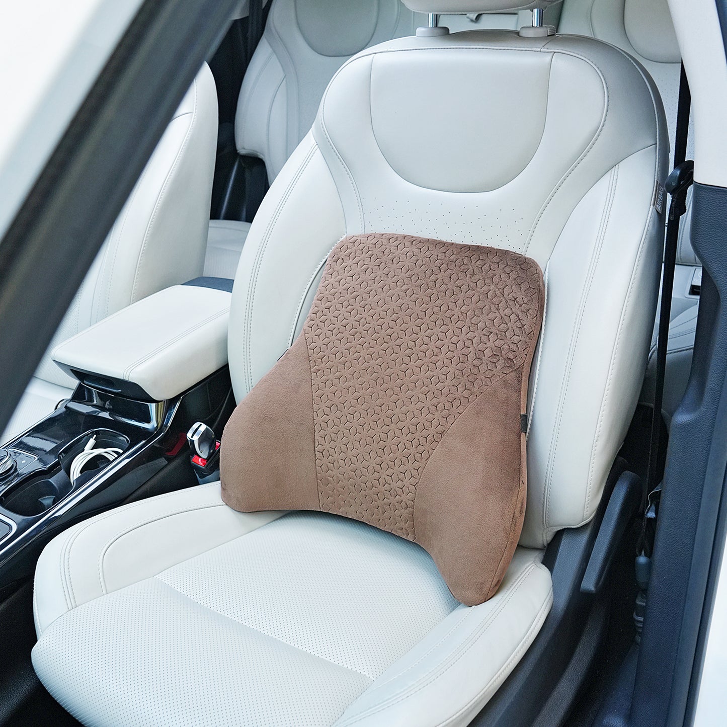 Autofurnish Luxurious Car Backrest (Plush-8871)- One Pc
