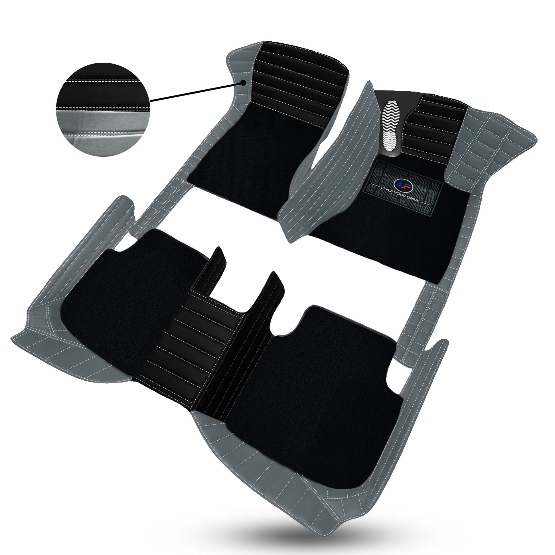 Autofurnish 9D Exclusive Combination Custom Fitted Car Mats For Tata Harrier 2019 - Autofurnish
