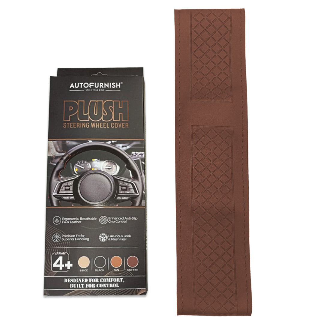 Autofurnish Plush Car Steering Cover for Hyundai Creta 2024