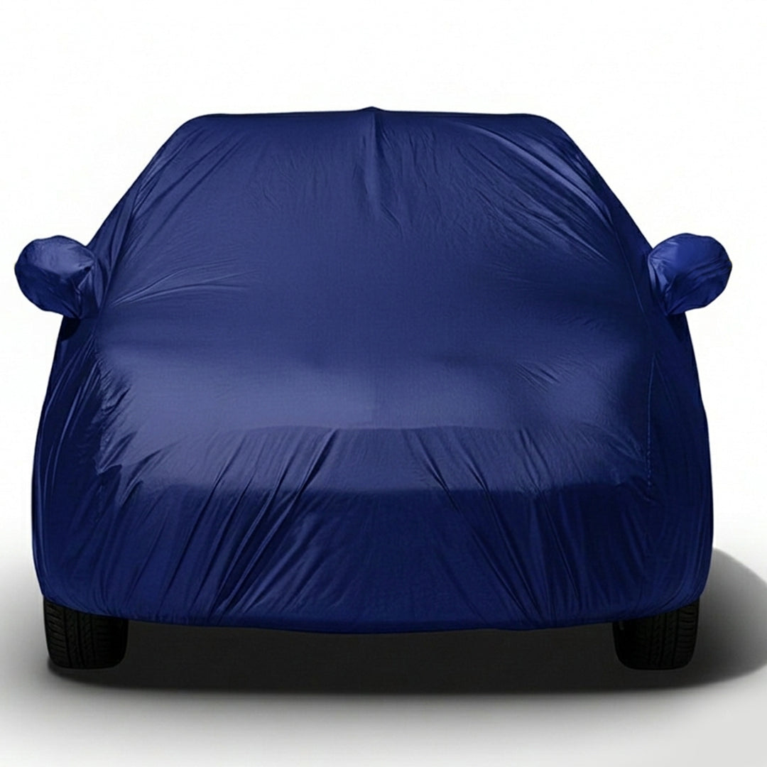 Fiat Palio Stile Car Body Cover, Heat & Water Resistant with Side Mirror Pockets (PARKER BLUE)