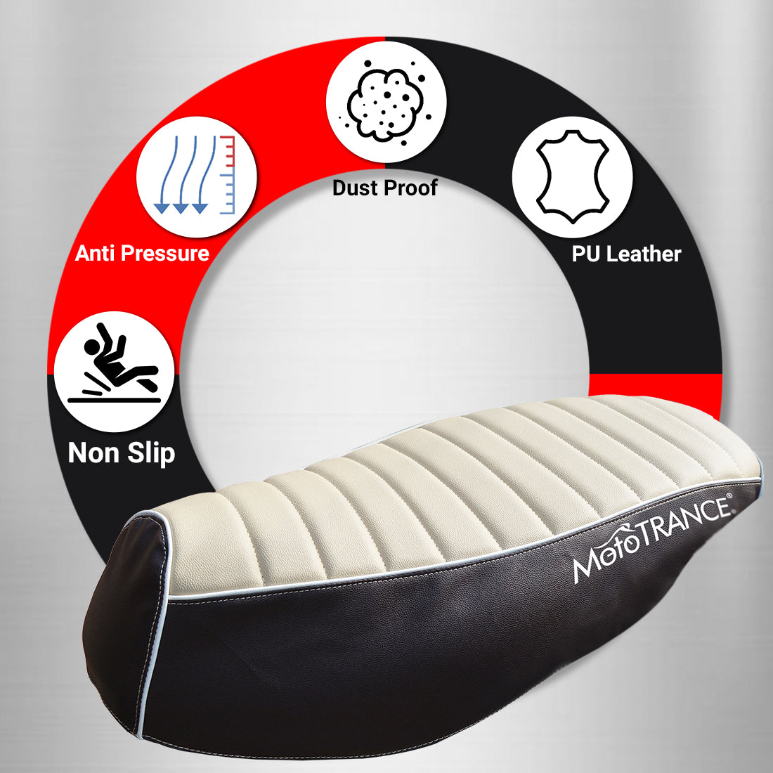 Mototrance Bike Scooter Seat Cover for TVS Ntorq 150