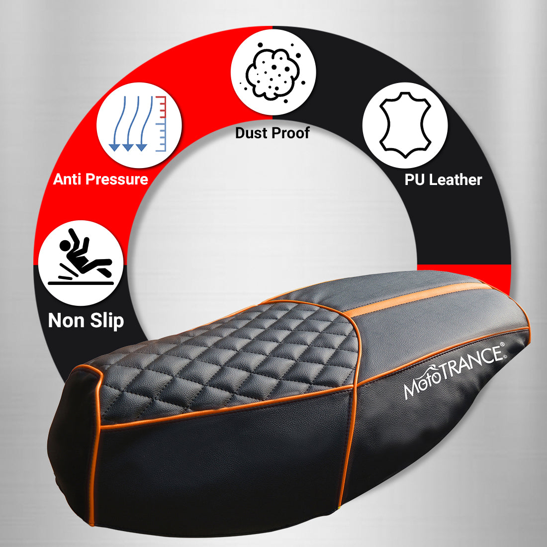 Mototrance Bike Scooter Seat Cover for TVS Ntorq 150