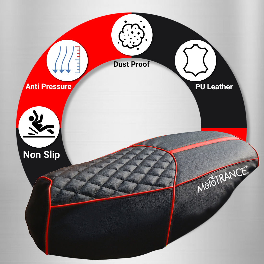 Mototrance Bike Scooter Seat Cover for TVS Ntorq 150