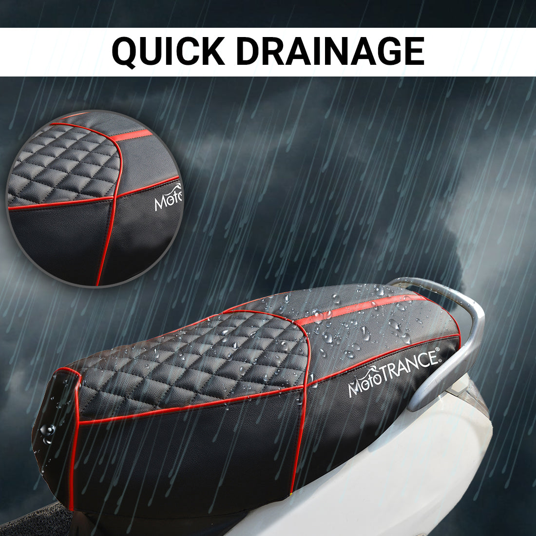 Mototrance Bike Scooter Seat Cover for TVS Ntorq 150