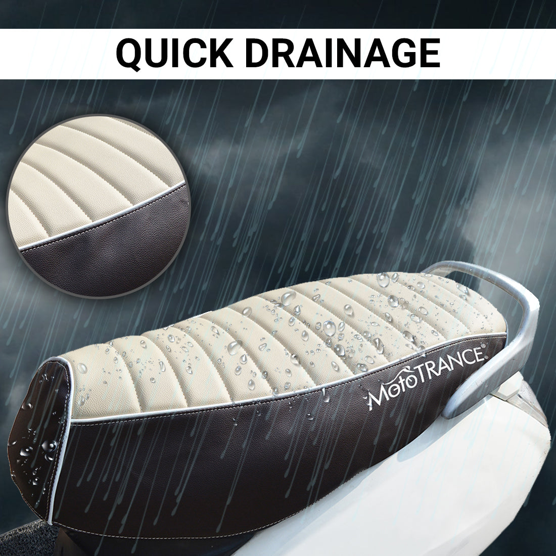 Mototrance Bike Scooter Seat Cover for TVS Ntorq 150